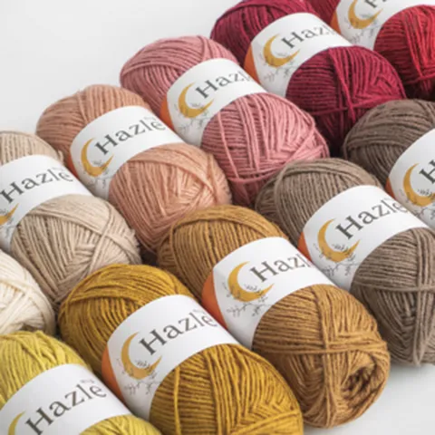 [울클럽] 헤이즐 100g (울 35%+아크릴65%) 울혼방 뜨개실 5~6호코바늘 조끼 스웨터 블랭킷 뜨개실, 708 카키, 4개