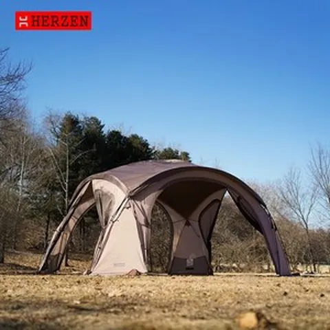 [에르젠]라운지쉘터S5 (본품+시트) 2개로발송 - 우레탄창별도구매품, 베이지-블랙폴대