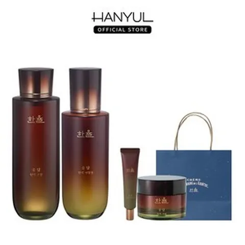 [한율] 송담 탄력 기초세트 싱글구성(스킨 150ml+에멀젼 125ml), 1개