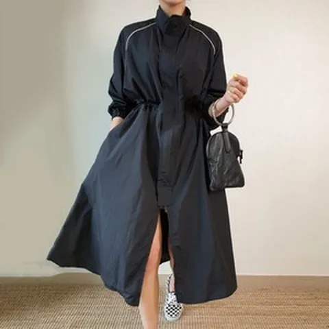간절기 원피스형 롱 바람막이 자켓 윈드브레이커 바람막이점퍼 데일리