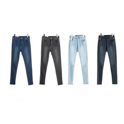 여성 밴딩팬츠 스판 청바지 슬림 밴딩 스판진