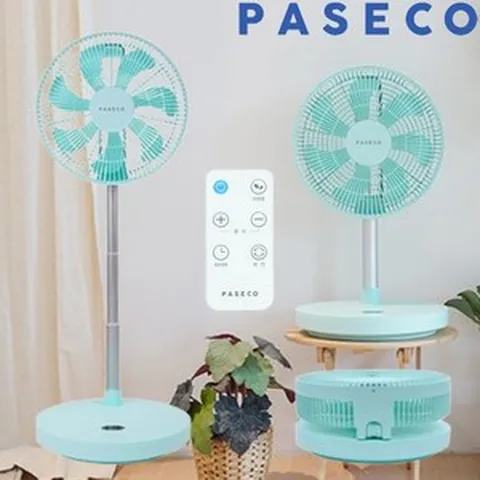 PASECO MT 접이식 코드리스 선풍기 캠핑용 무선 서큘레이터 리모컨 폴더형 DC팬