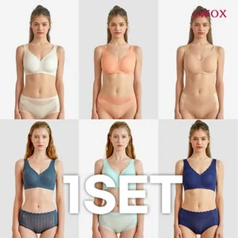 &WOX 꿈의브라 패턴 레이스 프리컷 노와이어 1세트