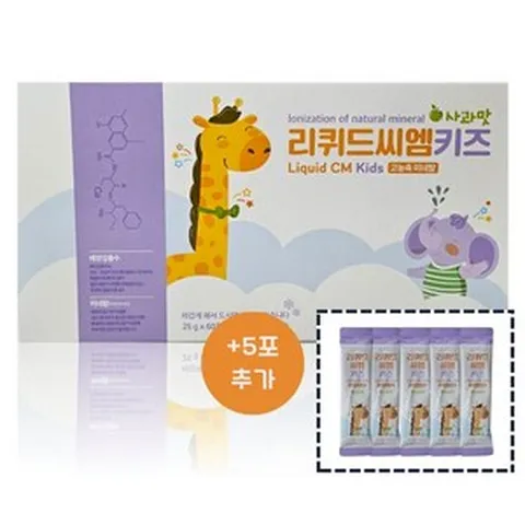 리퀴드씨엠 키즈 어린이 미네랄 혼합음료 (1 500gx1박스), 60개, 25g