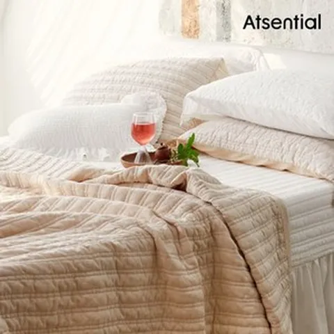 [앳센셜]퀸_24'SS 최신상 구름모달 통워싱 스프레드 1+1, 민트