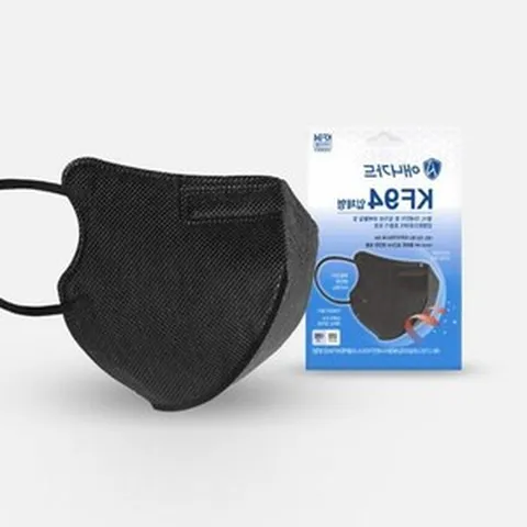 KF94 새부리 입체형 마스크 블랙 대형 황사마스크 일회용마스크, 1개