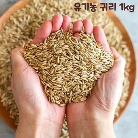유기농 귀리 1kg 귀리쌀 잡곡 국내산 진도귀리, 2개