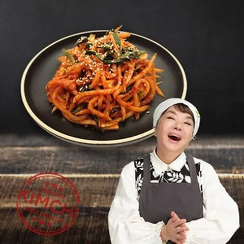 [자연맛남] [김수미김치] 김수미 국산 김치 더프리미엄 천수무 무생채 김치 2kg, 1개
