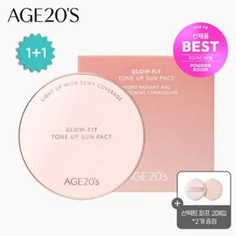 (정상가 66 000)에이지투웨니스 글로우핏 톤업 선팩트 1+1, 없음, 1개