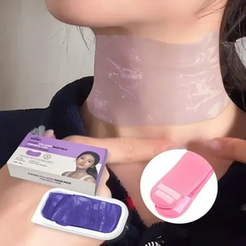 하이드로겔 목 마스크팩 주름 콜라겐 넥 젤리 패치 30매 + 젤 리프팅 보습 목주름 밴드