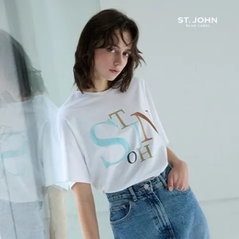 센존블루라벨 25SS 실켓 코튼 아트웍 티셔츠 3종 744293