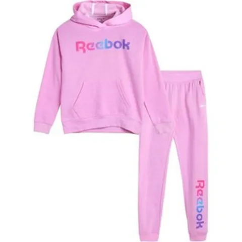 리복 여아 조거 세트 2피스 후디 스웨트 셔츠 및 팬츠 트레이닝복 사이즈 4 12