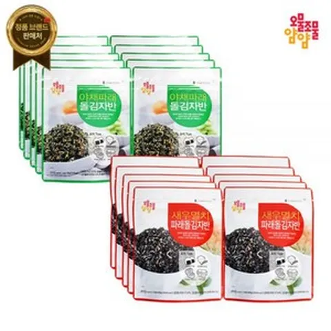 오물조물얌얌 새우멸치 10봉 +야채파래자반 (20봉) [원산지:국산(경기도 화성시)]