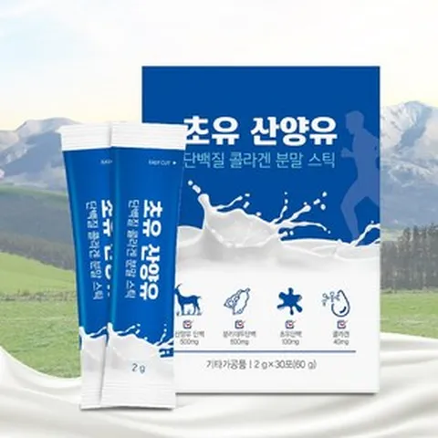 초유 산양유 단백질 콜라겐 분말스틱 프로틴 비타민 산양유콜라겐프로틴 2g*30포, 6박스+티앤트리사은품, 6개