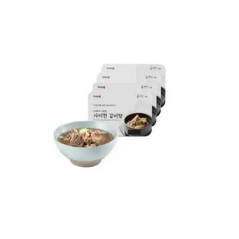사미헌 갈비탕 부드러운 고기 전통 갈비탕 1kg, 4개