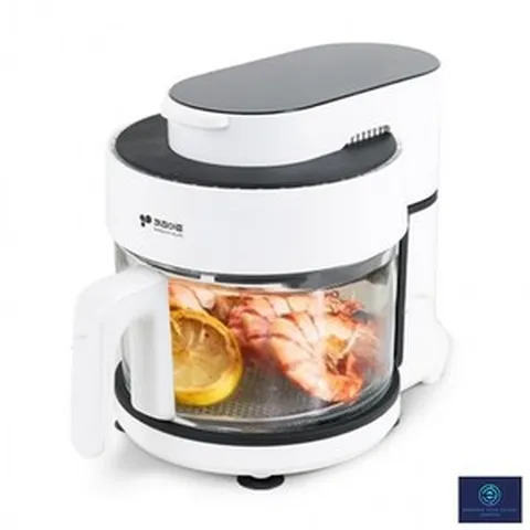 키친아트 허브글라스 유리 에어프라이어 3.5L 에어프라이 멀티쿠커, 1개, 화이트