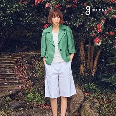 지스튜디오 2인하23SS 프렌치린넨혼방 하프팬츠