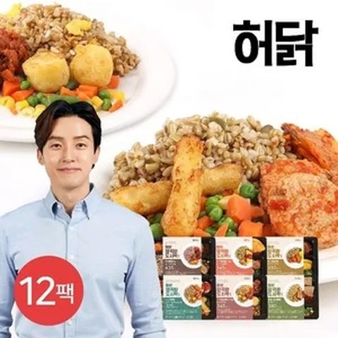허닭 [허닭] 잡곡밥도시락 250g 6종 12팩, 6종 혼합, 12개
