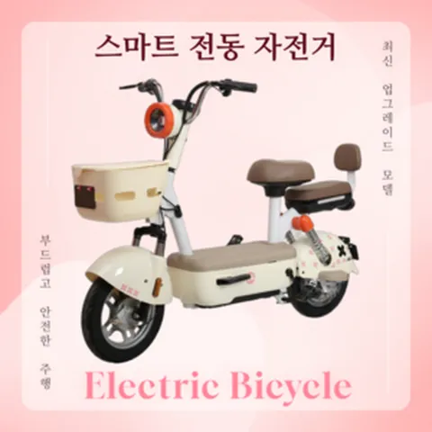 라엘픽 휴대용 출퇴근 두발 전동자전거 성인용 장거리 대리운전 전동바이크, 스카이 블루, 경량스틸