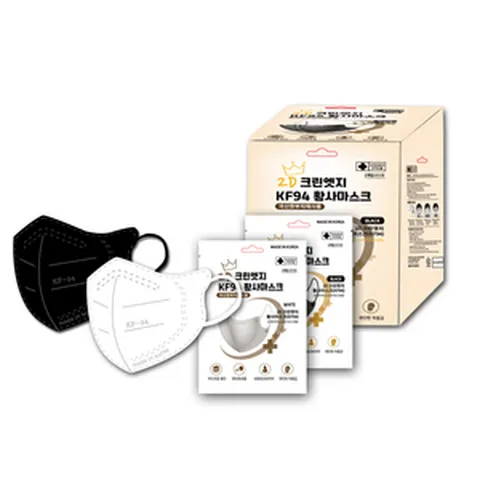 100매 크린엣지 마스크 kf94 2D 새부리형 마스크 국산 대형, 2D 새부리형 크린엣지 KF94마스크 -화이트, 화이트, 100개, 1개입