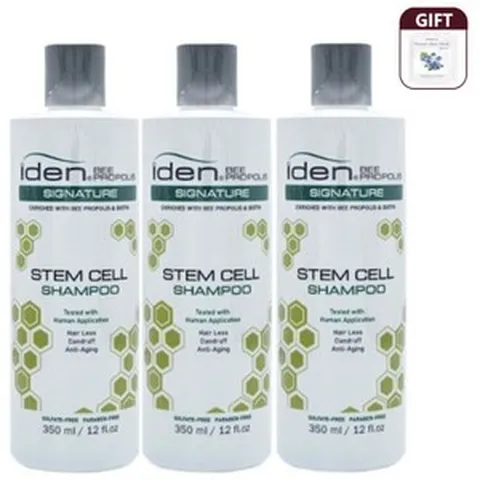 샴푸구성 아이덴 프로폴리스 시그니처 스템셀 탈모샴푸350ml+블루베리팩1매, 3개, 350g