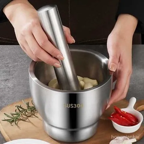 쇠절구 마늘 올스텐 주물 스탠미니절구 음식점 철절구, (깊은테퍼)17cm양두해머(스쿠프포함), 1개