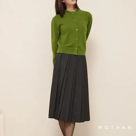 모덴 24SS 울실크블렌드 플리츠 스커트