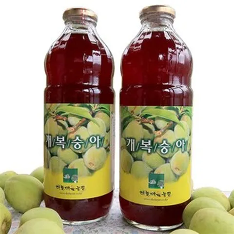 5년숙성 대용량 야생개복숭아 발효액 액기스 효소 청 1L 1개
