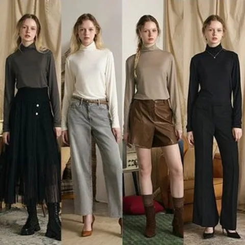 제이에비뉴 24FW 모달 티블라우스 4종 BMD243F0401TS