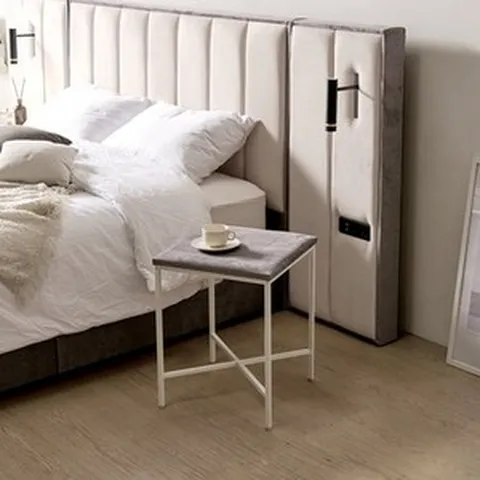 라클라우드 몬테 화이버가드 투톤 패브릭 원단 호텔식 침대프레임 퀸/킹 Q/K (사이드패널 좌형1EA), 퀸/가구