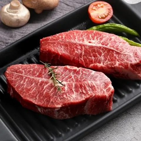 [10%할인특가] 프라임등급 미국산 냉장 소고기 부채살 (스테이크용) 500g, 1팩-구이용(500g), 1개