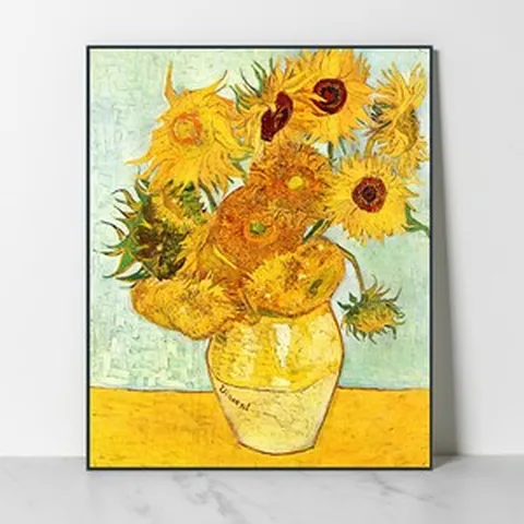 고흐 해바라기 인테리어 액자 돈 들어오는 그림액자 명화 선물