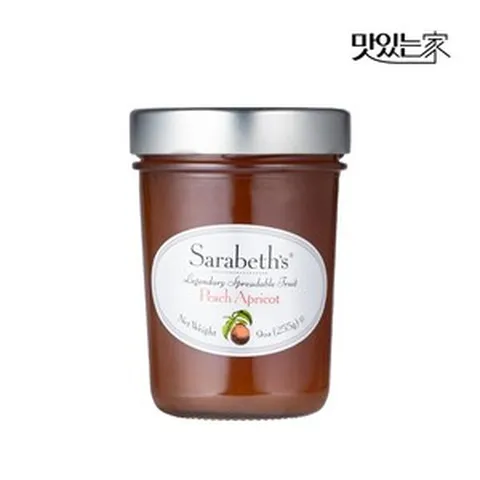 사라베스 믹스베리잼 3병 + 피치잼 3병 + 전용쇼핑백 1매