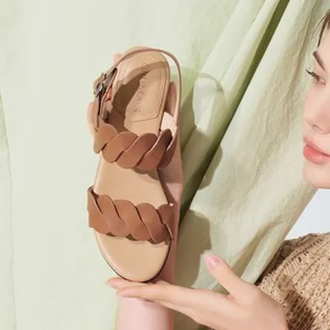 브루마스 고급 소가죽 앨리스 여성 샌들