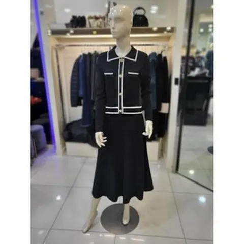 블루페페 세이브존05 플리츠 니트 롱원피스 P221KSE702