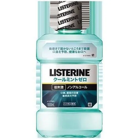 구강청결제 입냄새 리스테린 테라브레스 덴티스테 일회용 【미하마 도매·정리 사】약용 쿨 민트 제로 1000mL 【 존슨 】 마우스 워시 【상품 NO.96521162】x7개 세트