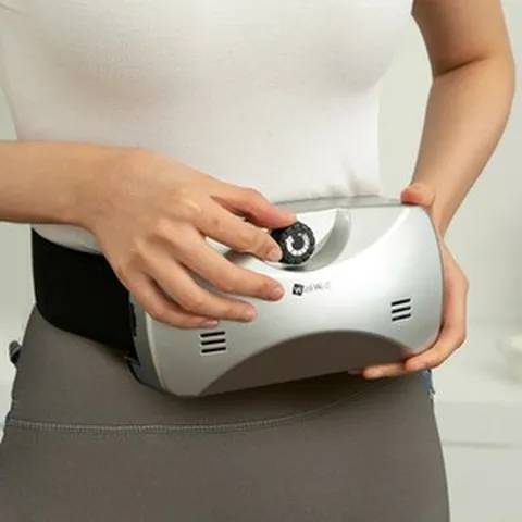 위드웰 뱃살 복부마사지기 바디쉐이커 진동 바디마사지기, 실버