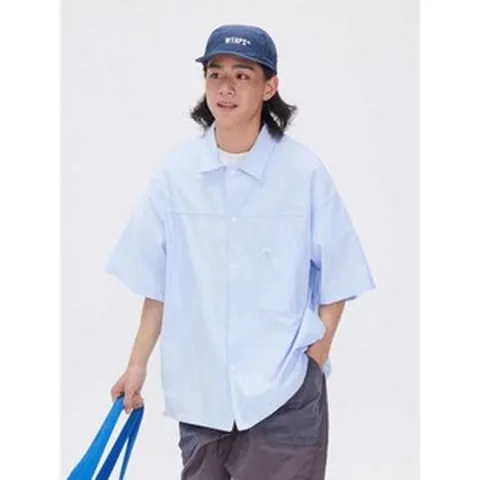 청소광 브라이언 1회 브라이언 라이트블루카라반팔셔츠 데일리댄디캐주얼