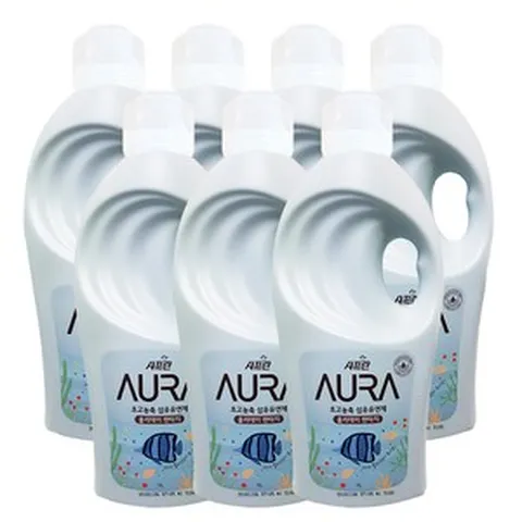 AURA 초고농축 섬유유연제 홀리데이 판타지 본품, 1L, 7개