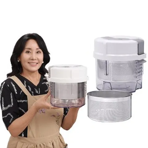 홍여진 하이로 빅스텐 매직 짤순이 스테인레스 2.4리터 대용량, 1세트