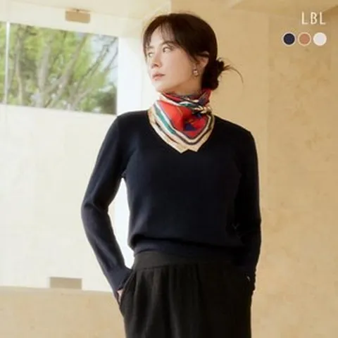 LBL 24FW 호주산 메리노울100 라운드 클래식니트 3종