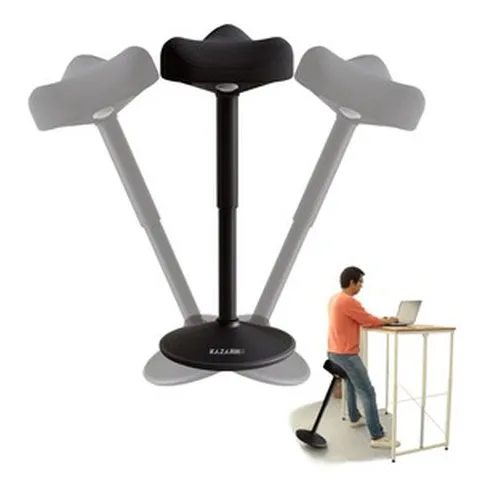 카자리코 스탠딩 높이조절 의자 360도 회전 서서 앉는 의자 재택근무 스툴 병원 간호사 의자 Stool chair, 혼합색상