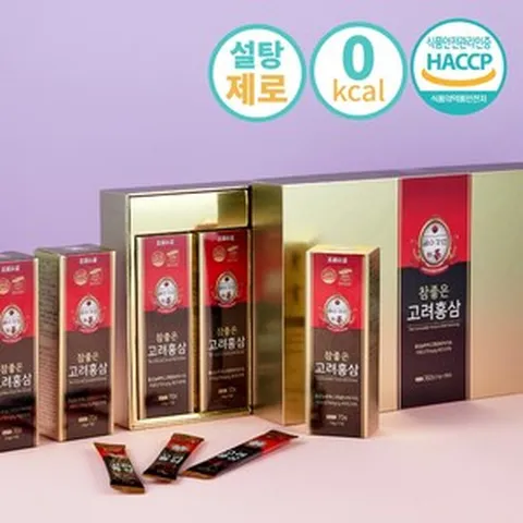 [금수강산]참좋은 고려홍삼 골드 설탕제로 스틱형+고급 쇼핑백, 35개, 10g