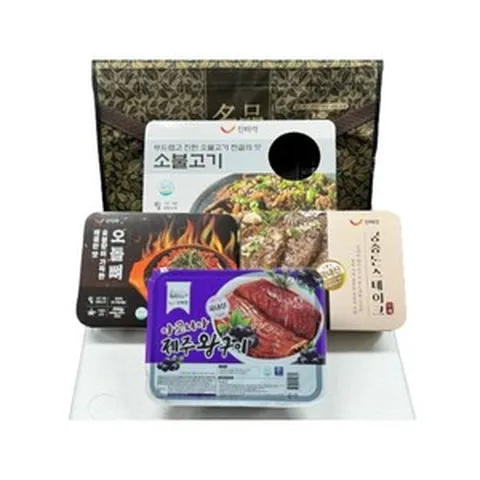 설날선물 양념육 세트 소불고기 양념돼지 양념구이 오돌뼈 궁중돈스테이크 육육푸드, 1개