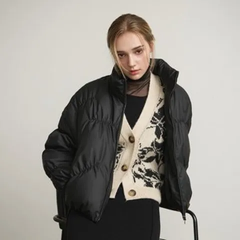 리오벨 149 000원 FAUX 레더 셔링 덕다운 코트 217995 {!마감임박!}, 77, 브라운(BROWN)