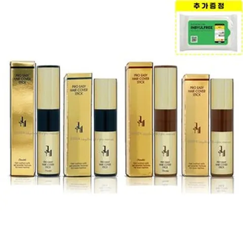 제이투엠투 빈모 새치 커버스틱 4g+2g 대용량 골드에디션 최신상 + 인별프리 물티슈 10매, 브라운4g+블랙2g+인별프리 물티슈 10매, 1개
