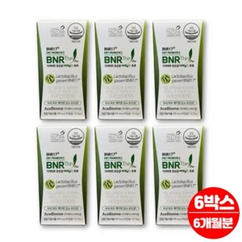 에이스바이옴 비에날씬 프로 BNR17 다이어트 유산균 brn bmr 비엔날씬 비에날 비엔나 비엔날 비엔알 17 락토바실러스 가세리, 30캡슐, 6개
