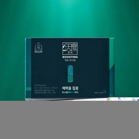 정관장 천녹 부스팅 수험생 학생 필수 녹용 쇼핑백 제공 선물 명절 구정 신정 추석 연말 Vip 거래처 생일 최고급 프리미엄 홍삼 건강, 1박스, 30회분