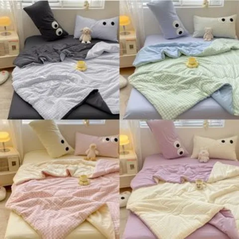 파스텔 양면 보송보송 소프트 봄 이불 이부자리 가을