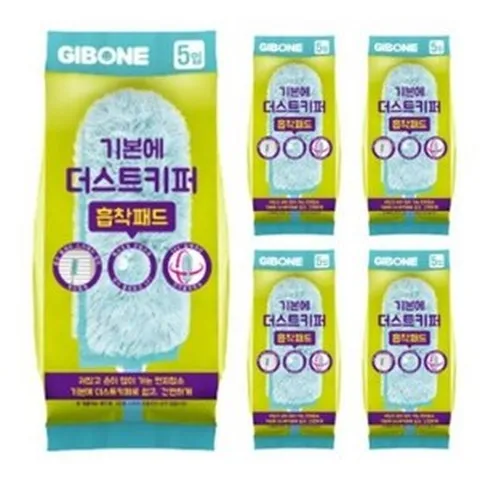 기본에 더스트키퍼 먼지떨이 흡착패드 5p, 10개